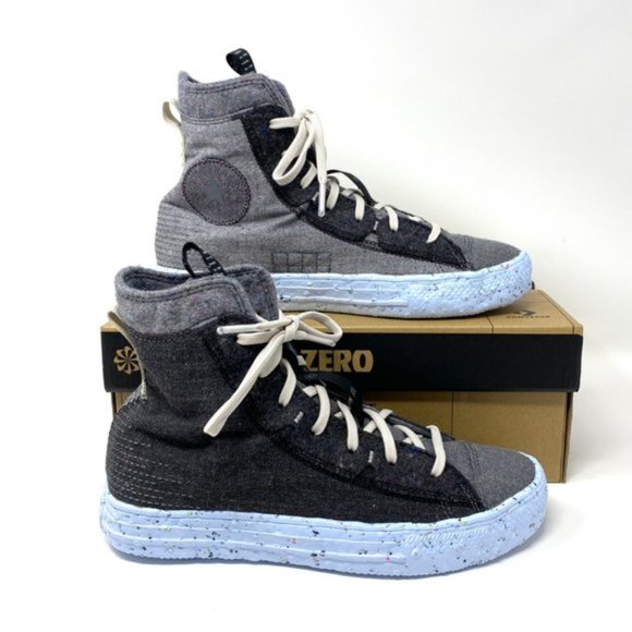 Converse Other - Converse CTAS CRATER High Canvas Black Blue Gray Shoes Men Size Sneakers 169418C
